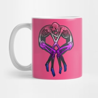 Genderfluid Flag Skeleton Love Mug